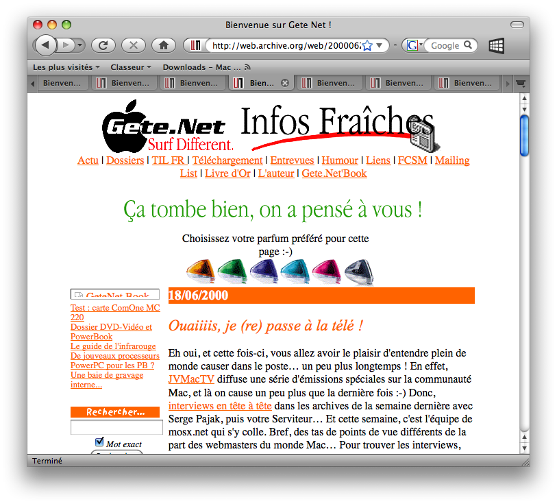 Gete.Net version iMac