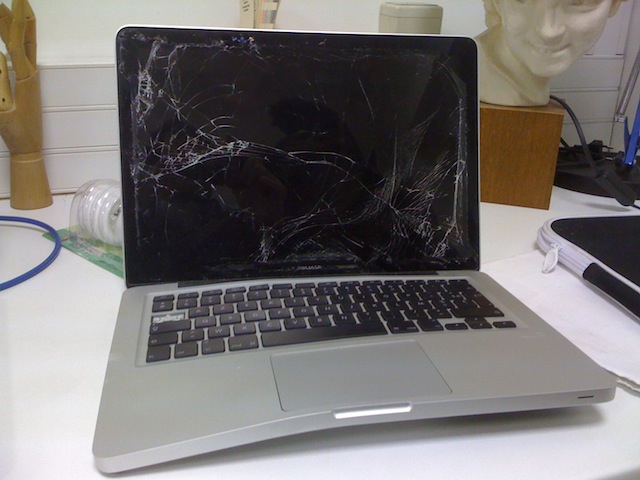 Un MacBook en piteux état…